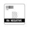 Nevs ISBT 128 B Rh Negative 2" x 2" BBC-1700 - alternate 1
